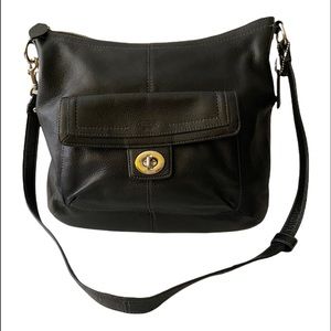 Black Coach leather Crossbody